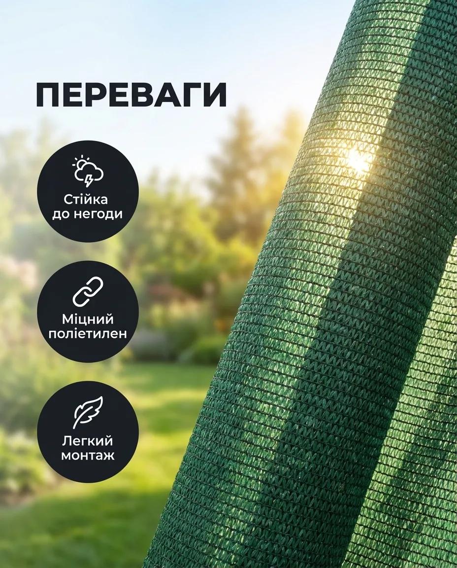 Тінева сітка на городі