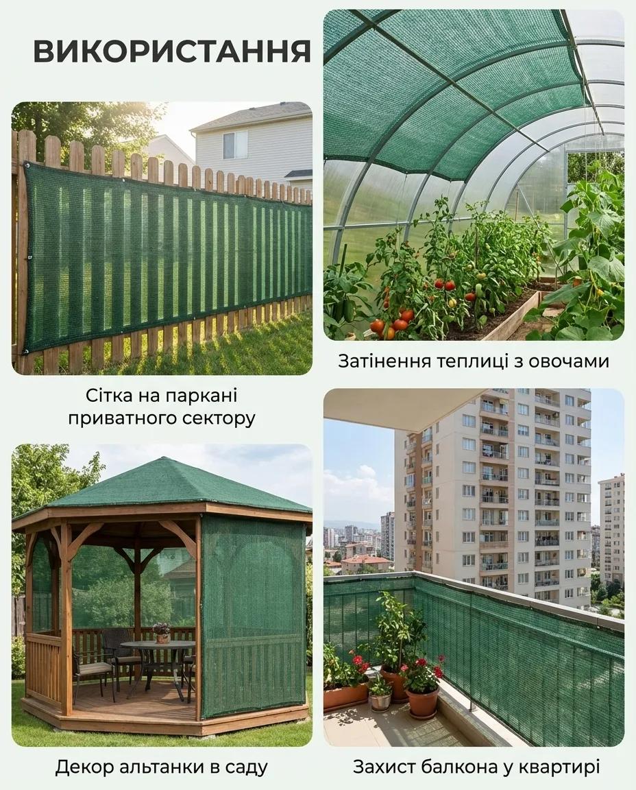 Тінева сітка на паркані